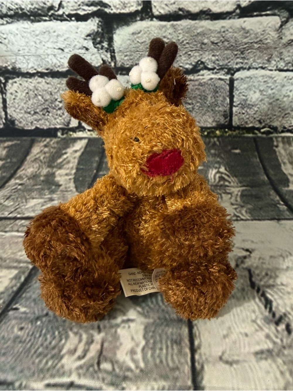 Ganz Heritage Collection Christmas Moose L. Toe Mini Plush 4.5” Toy (GZPL-01)